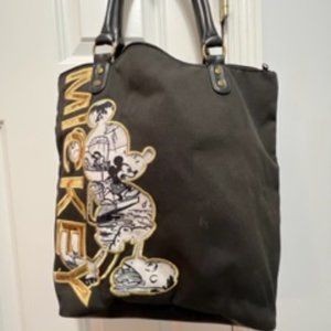 Mickey Mouse embroidered disney resort travel tote bag with zipper pockets